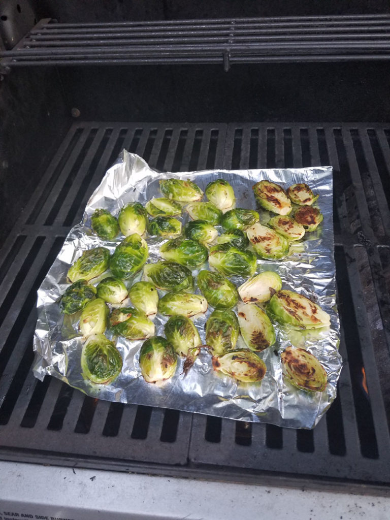 brussels sprouts on grill