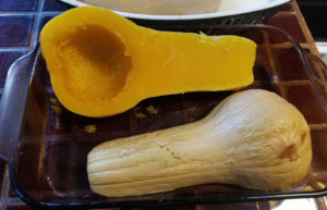 cooked squash inside and out